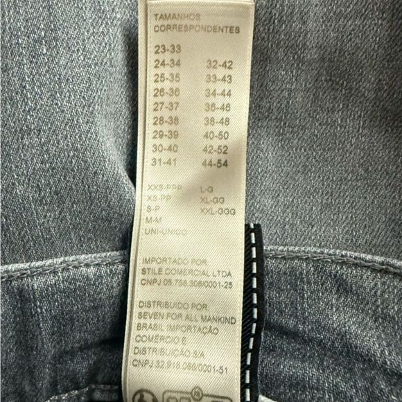 7 For All Mankind Jeans Stretch Tek Slimmy In Ampersand Grey Men’s Size 30 - Picture 15 of 15